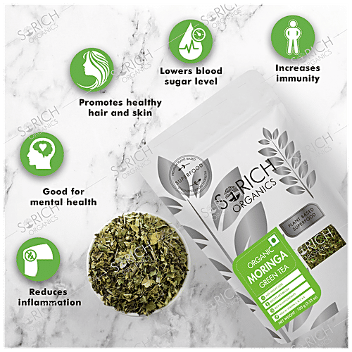 Buy Sorich Organics Moringa Green Tea Rich In Antioxidants, Boosts