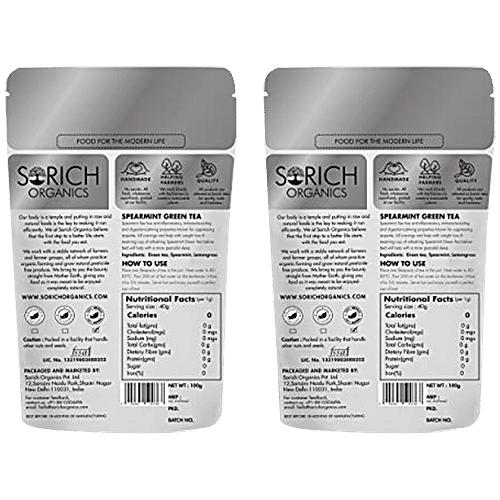 Buy Sorich Organics Spearmint Green Tea Rich In Antioxidants