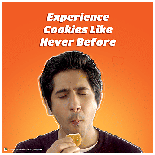 Sunfeast Mom's Magic Cashew Fills, Centre-Filled Cookies With Cashew & Molten Crème - Tea-Time Snack, 75 g Pouch