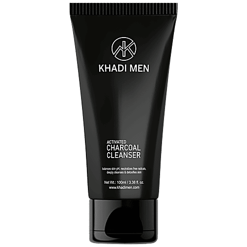 Buy Khadi Men Activated Charcoal Cleanser Deeply Cleanses