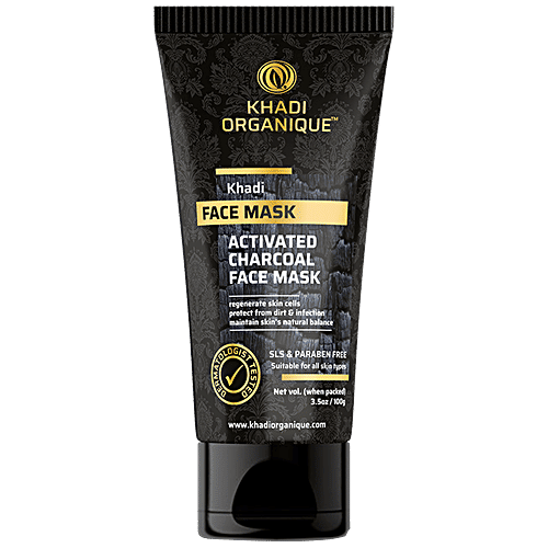 Buy Khadi Organique Activated Charcoal Face Mask Removes Dead Skin