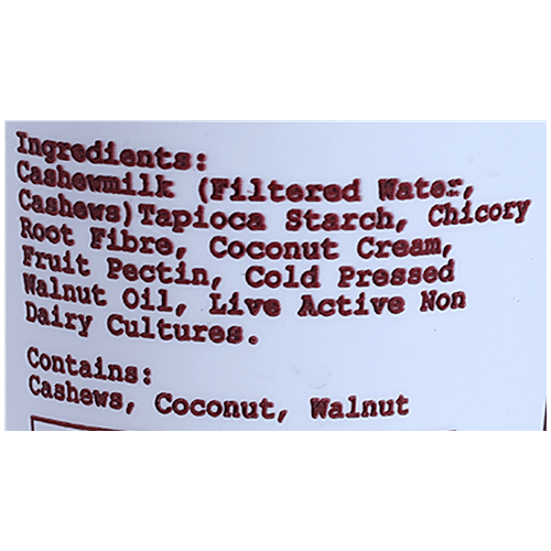 1 Ness Plant Based Vegan Cashew Milk Yogurt Vegurt, 400 g  