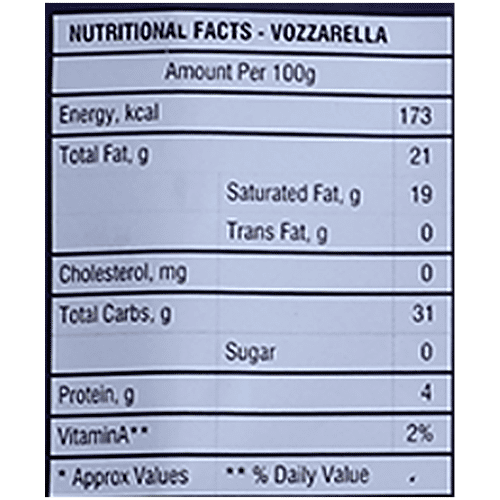 1 Ness Plant Based Mozzarella Cheese Vozzarella, 200 g
