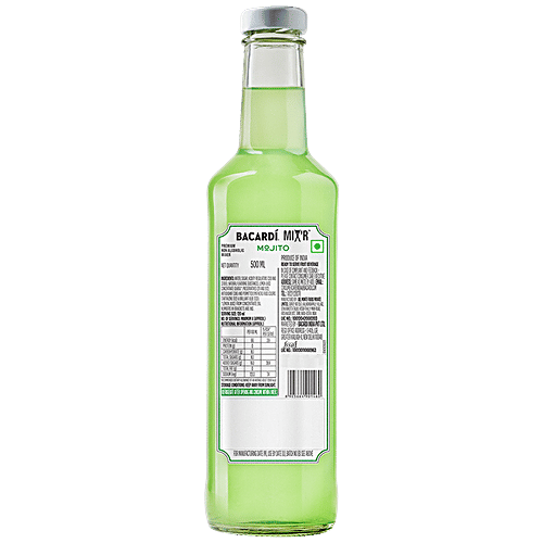 Bacardi Mix'R Non Alcoholic Premium Mixer - Mojito, Refreshing Flavour, Taste, 500 ml  