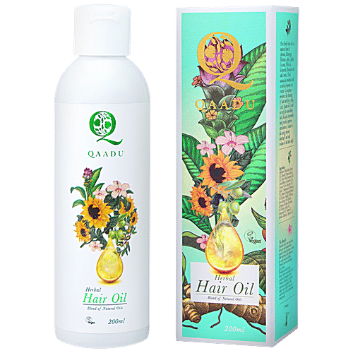 Buy Qaadu Herbal Hair Oil Promotes Healthy Scalp, Improves Hair
