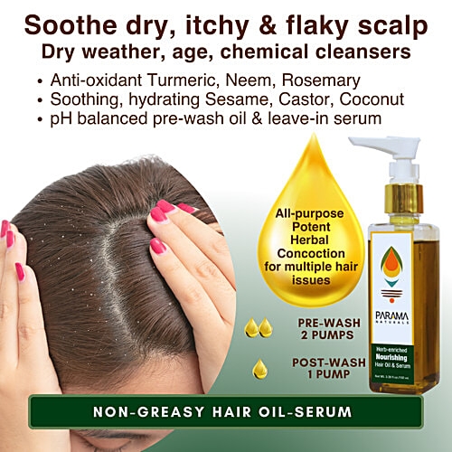 Buy PARAMA NATURALS Herbenriched Nourishing Hair Oil & Serum For