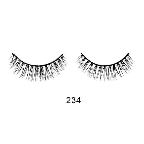 Bronson professional False Eyelashes - 234, 3D Effect, Synthetic & Natural Fibres, Easy Application, 1 pc