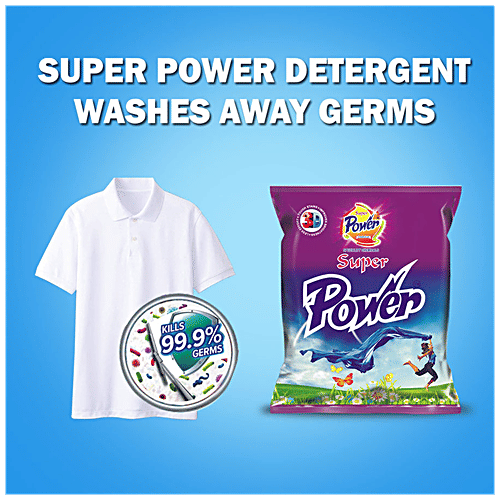 Buy Super Power Detergent Powder & Bucket Combo Removes Stains & Dirt