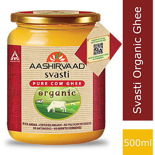 Buy Aashirvaad Svasti Organic Cow Ghee Rich In Aroma, No Pesticide