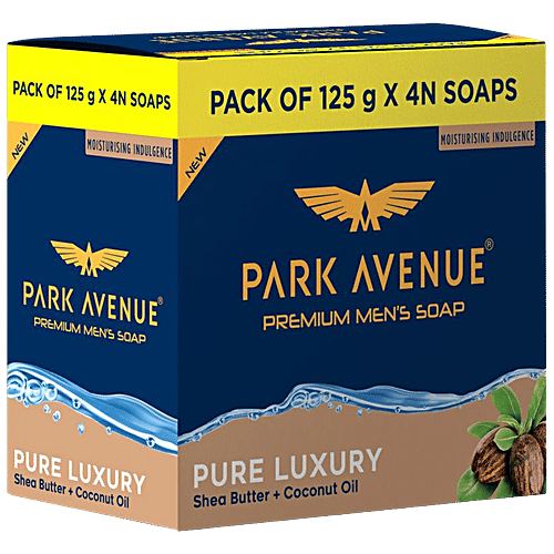 Buy Park Avenue Premium Men's Soap Pure Luxury, Shea Butter & Coconut Oil Online at Best Price