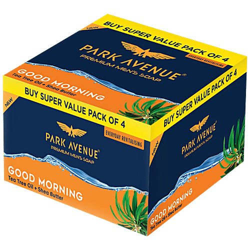 Buy Park Avenue Premium Men's Soap Good Morning, With Tea Tree Oil