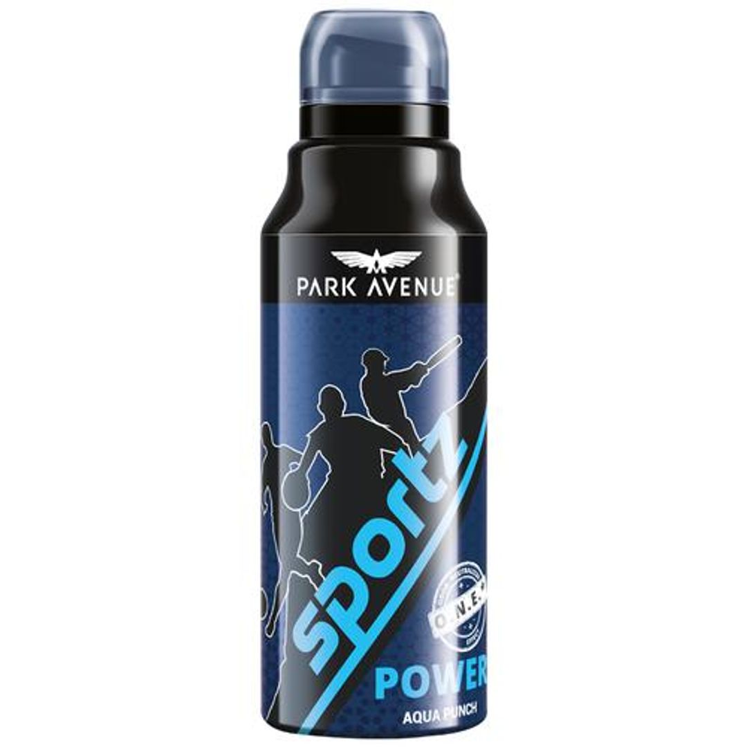 Park Avenue Sportz Power Deodorant - Aqua Punch, Odor Netraliser Effect, 150 ml 