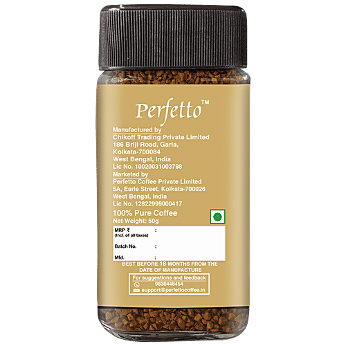 Buy Perfetto Instant Coffee Espresso, Intense Aroma, Rich Flavour