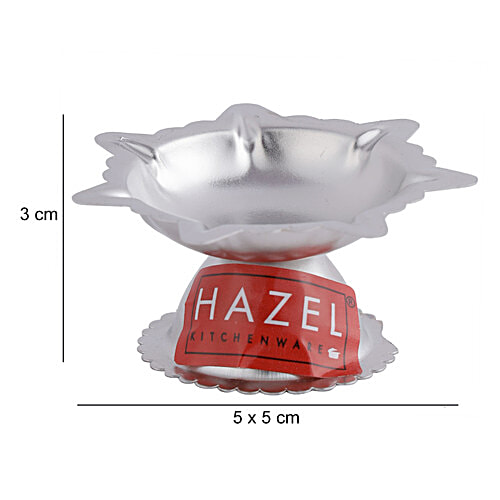 Hazel Stainless Steel Diya Deluxe - Beautiful & Durable, Religious, 1 pc  