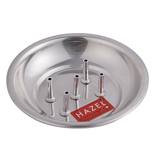 Hazel Agarbati Stainless Steel Plate Incense Stick Holder - 5 Holes, For Meditative & Peaceful Ambience, 1 pc  Meditative Ambience
 Peaceful Atmosphere