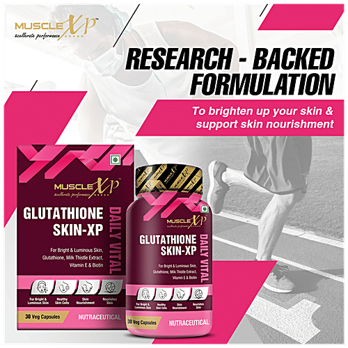 Buy MuscleXP Glutathione SkinXP Daily Vital Capsule Provides