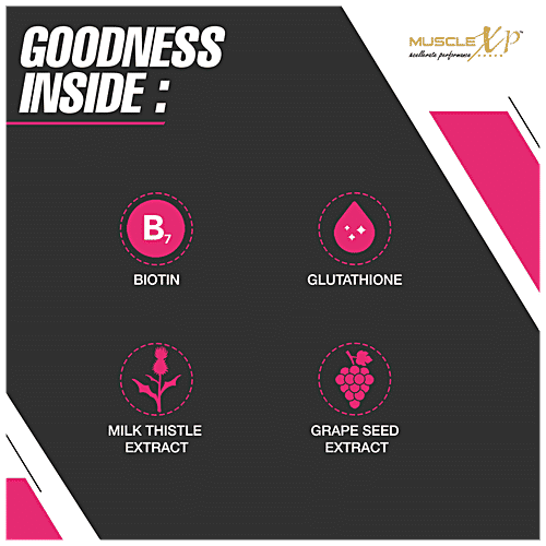 Buy MuscleXP Glutathione SkinXP Daily Vital Capsule Provides