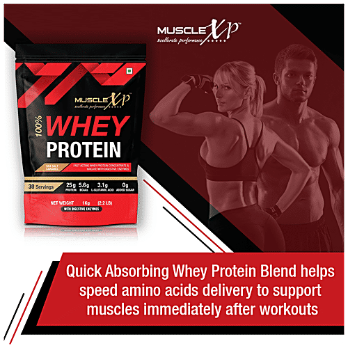 Buy MuscleXP Whey Protein Concentrate & Isolate With Digestive Enzymes Sea Salt Caramel