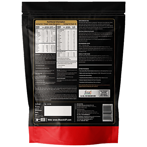 Buy MuscleXP Whey Protein Concentrate & Isolate With Digestive Enzymes Fruit Berry Flavour