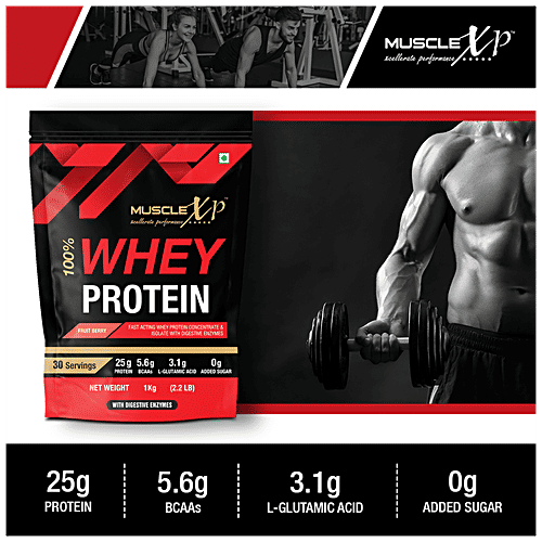 Buy MuscleXP Whey Protein Concentrate & Isolate With Digestive Enzymes