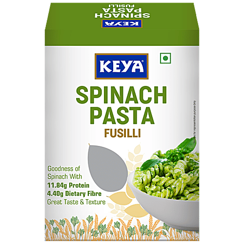 Buy Keya Spinach Fusilli Pasta Healthy, Rich In Protein & Dietary