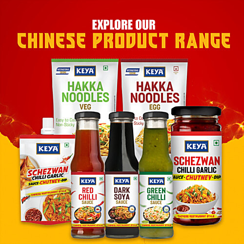 Keya Schezwan Chilli Garlic Chutney - For Preparing Pasta, Spring Roll, Chinese Platter, 250 g Glass Jar 