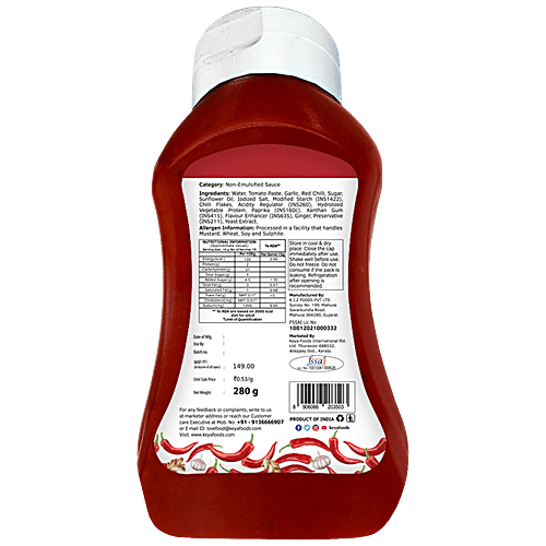 Keya Spicy Schezwan Sauce - Tangy, Used For Dipping, 280 g Bottle