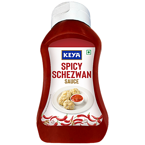 Keya Spicy Schezwan Sauce - Tangy, Used For Dipping, 280 g Bottle