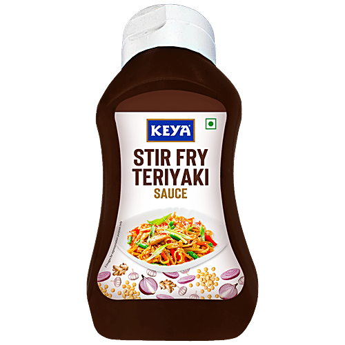 Keya Stir Fry Teriyaki Sauce - Spicy, Used For Dipping, 325 g Bottle