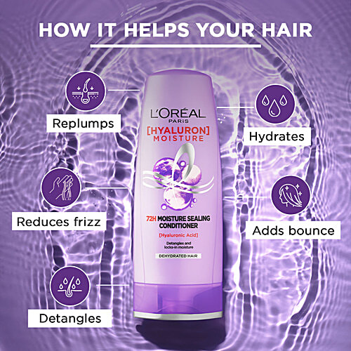 L'Oreal Paris Hyaluron Moisture 72H Moisture Sealing Conditioner, 180 ml  