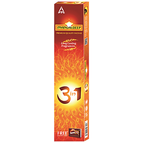 Buy Mangaldeep 3 In 1 Agarbatti Premium Quality Incense, Long Lasting
