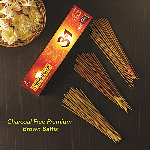 Buy Mangaldeep 3 In 1 Agarbatti Premium Quality Incense, Long Lasting