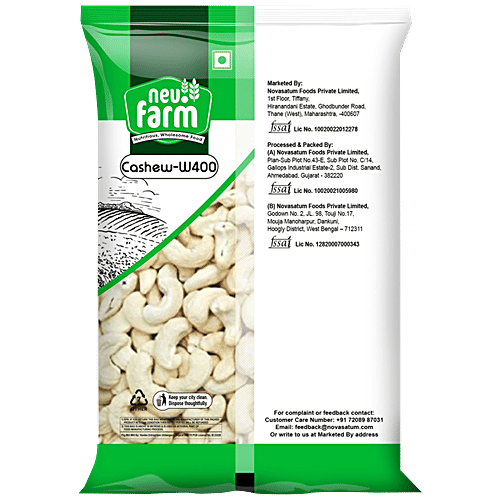 neu.farm Cashew/Kaju W400 - Wholesome, Nutritious, 500 g  