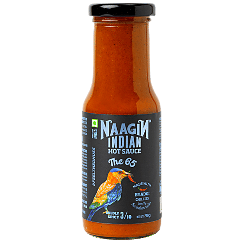 Buy NAAGIN Indian Hot Sauce The 65, Made With Byadgi Chillies, Mildly