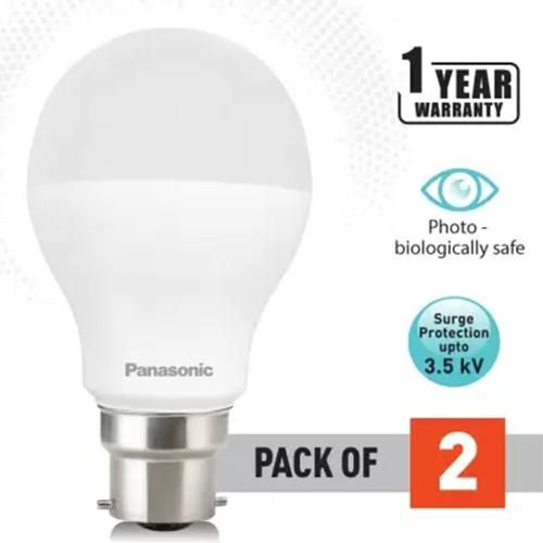 Panasonic LED 9.5 W Bulb - Spherical, 6500 K, Long Life, Energy-Saving, 2 pcs  
