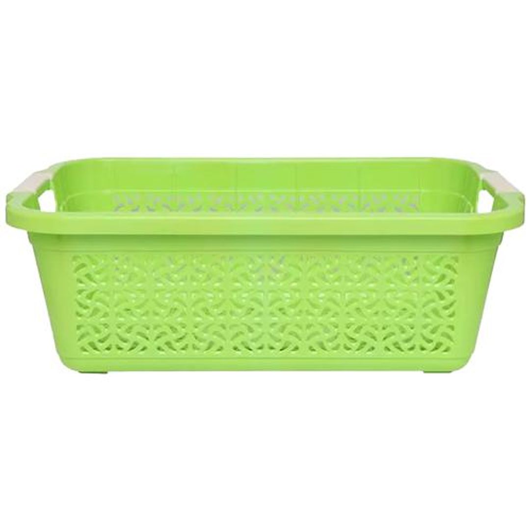 Asian Ideal Basket - Plastic, Senior, Nested, Assorted Colour, High Quality, Sturdy, 1 pc 