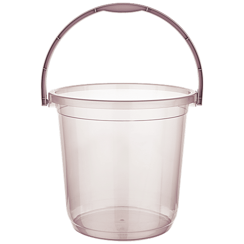 Asian Century Bucket - Plastic, Transparent, Brown, High Quality, Sturdy, 18 L  