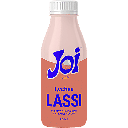 Buy JOI Farm Lychee Lassi Probiotic, Low Sugar, Drinkable Yogurt