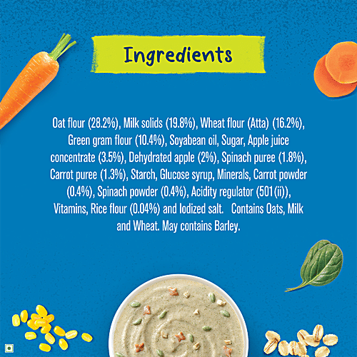 Buy Gerber Cereals Spinach & Carrot, For 26 Year Old Kids Online at