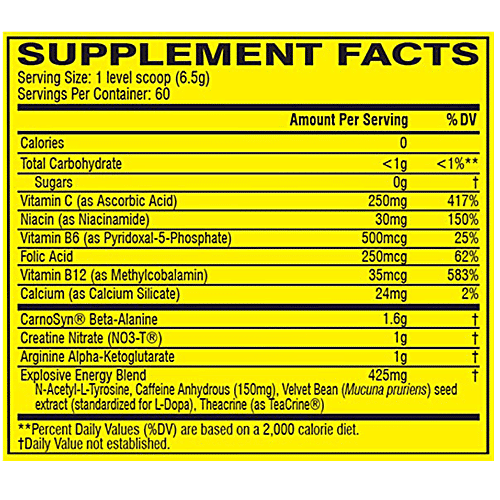 Cellucor C4 Original Explosive Pre-Workout Dietary Supplement - Strawberry Margarita, 60 Servings, 360 g