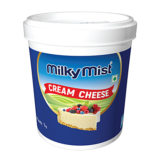 Milky Mist Cream Cheese, 1 kg Natural & Fresh, Smooth & Creamy, No Added Preservatives