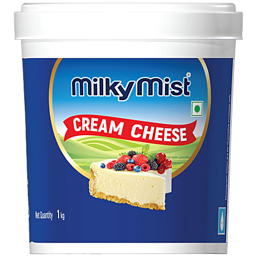 Milky Mist Cream Cheese, 1 kg Natural & Fresh, Smooth & Creamy, No Added Preservatives
