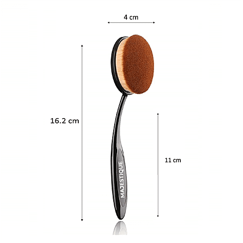 Majestique Oval Face Brush - Large, Soft & Smooth Bristles, For Makeup, 1 pc  