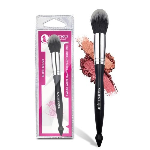 MAJESTIQUE Blush Brush - Smooth & Soft Bristles, For Blending Foundation, Makeup, 1 pc  