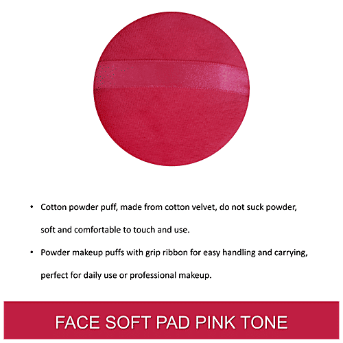 Buy MAJESTIQUE Face Soft Pad Pink Tone Cotton Powder Puff