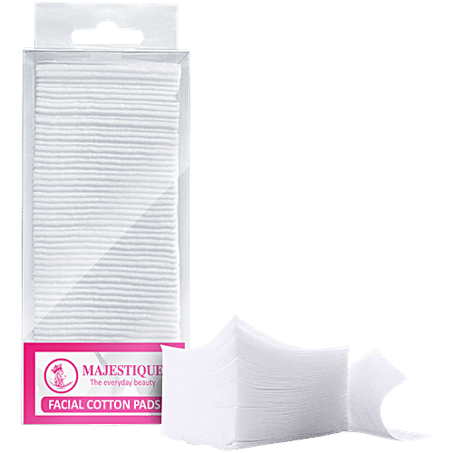 Majestique Facial Cotton Pads - Makeup Removing Wipes, Ultra Thin, Lint Free, 250 pcs  