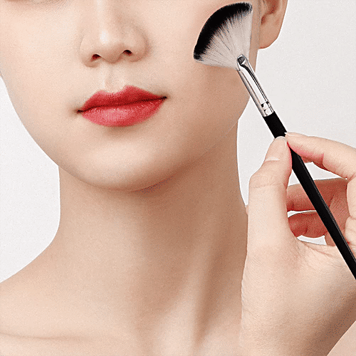Buy MAJESTIQUE Facial Fan Brush MultiUse, Makeup Tools, For