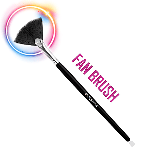 Buy MAJESTIQUE Facial Fan Brush MultiUse, Makeup Tools, For