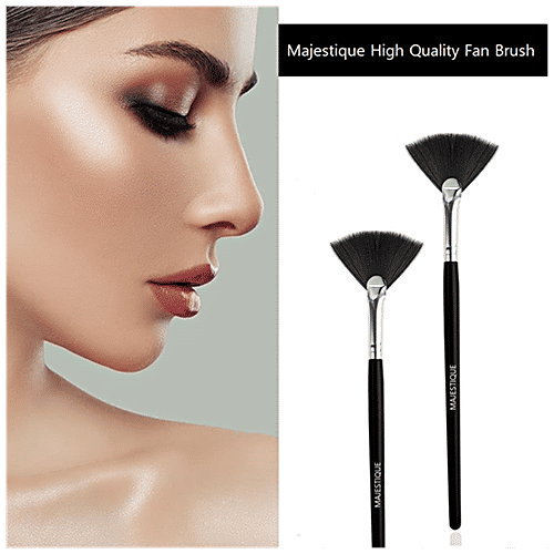 Buy MAJESTIQUE Facial Fan Brush MultiUse, Makeup Tools, For