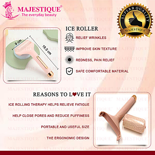 Majestique Ice Roller Face Massager - Skin Care Tools, For Face Tightening, Brighten Complexion, 1 pc  
